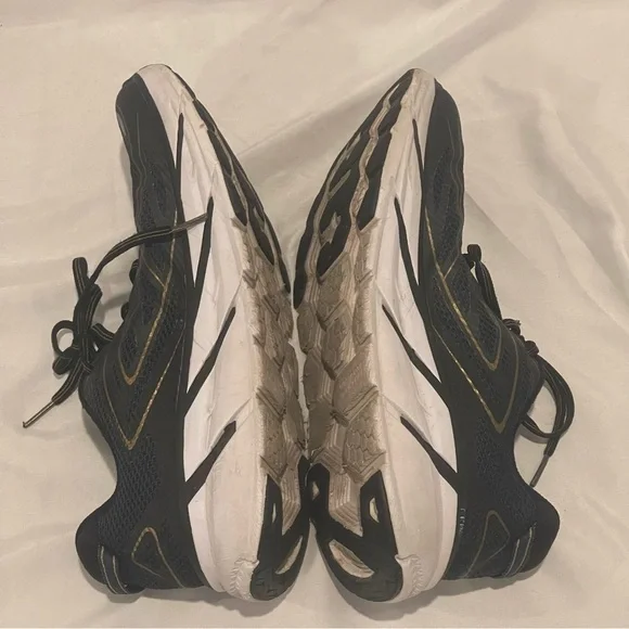 Hoka One One Running Race Clifton 3 Black & Gold Shoes Mens 10 - Picture 9 of 12